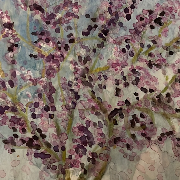 Unframed Original Watercolour Painting of Blooming Tree w Female Form Tree - Picture 4 of 4